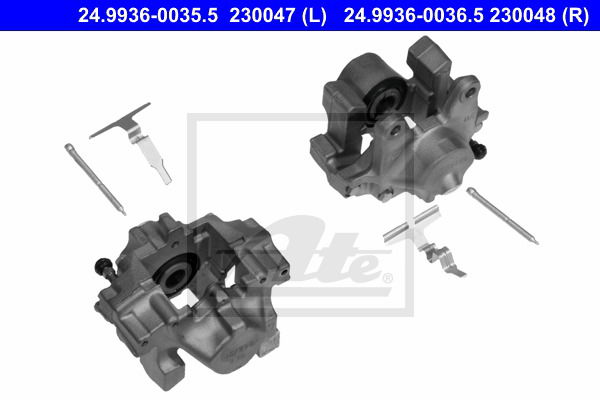 Bremssattel Hinterachse links ATE 24.9936-0035.5 von ATE