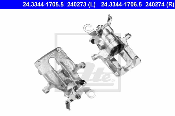 Bremssattel Hinterachse rechts ATE 24.3344-1706.5 von ATE