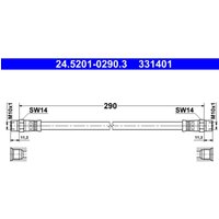 Bremsschlauch ATE 24.5201-0290.3 von Ate
