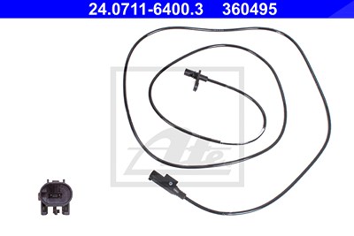 Ate Sensor, Raddrehzahl [Hersteller-Nr. 24.0711-6400.3] für Mercedes-Benz von ATE