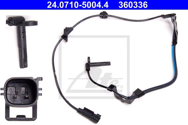 Sensor, Raddrehzahl Hinterachse rechts ATE 24.0710-5004.4 von ATE