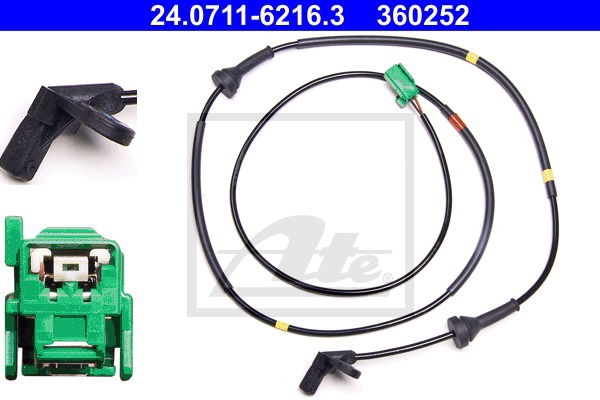 Sensor, Raddrehzahl Hinterachse rechts ATE 24.0711-6216.3 von ATE