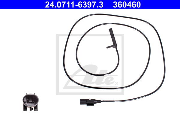 Sensor, Raddrehzahl Hinterachse rechts ATE 24.0711-6397.3 von ATE