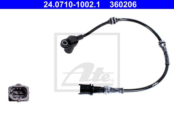 Sensor, Raddrehzahl Vorderachse ATE 24.0710-1002.1 von ATE