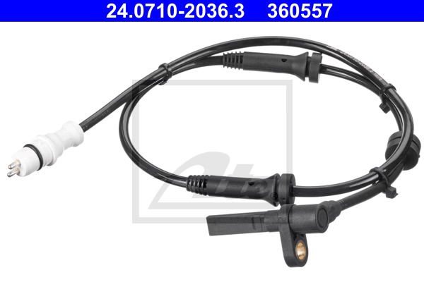 Sensor, Raddrehzahl Vorderachse rechts ATE 24.0710-2036.3 von ATE