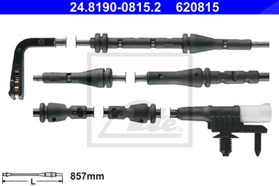 Ate Warnkontakt, Bremsbelagverschleiß [Hersteller-Nr. 24.8190-0815.2] für Land Rover von ATE