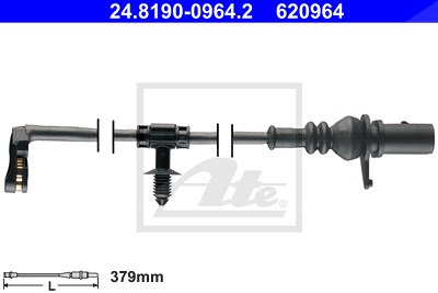 Ate Warnkontakt, Bremsbelagverschleiß [Hersteller-Nr. 24.8190-0964.2] für Audi, VW von ATE