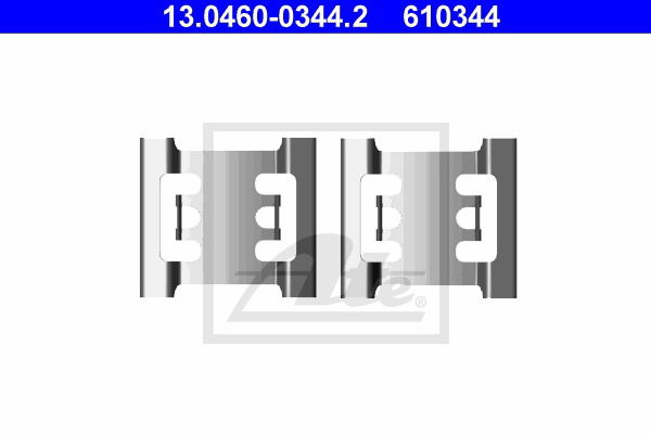 Zubehörsatz, Scheibenbremsbelag Vorderachse ATE 13.0460-0344.2 von ATE