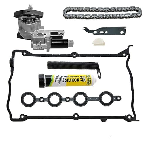 1x Satz Nockenwellenversteller + Dichtung + Steuerkette + Ventildeckeldichtung von ATEC Germany