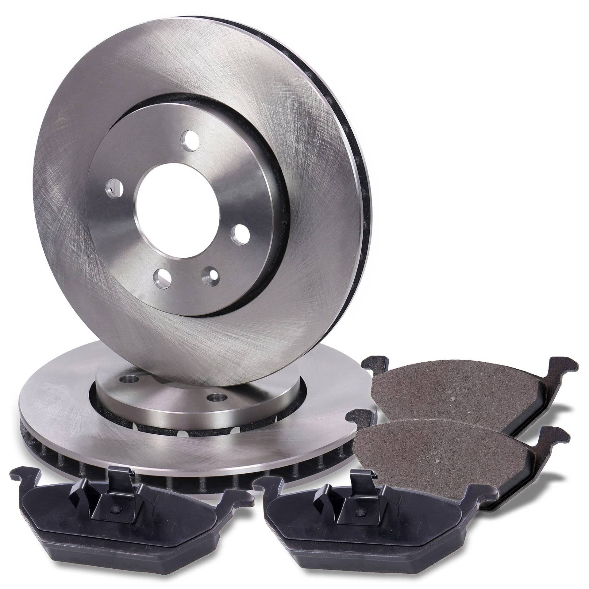 BESTPRICE Bremsenset Vorderachse inkl. Bremsscheiben Belüftet Ø 256 mm + Bremsbeläge vorne, Kompatibel mit SEAT Mii (KF1, KE1), SKODA CITIGO (NF1), VW LOAD UP, UP! (121, 122, BL1, BL2, BL3, 123) von ATEC Germany