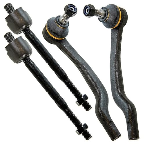 BESTPRICE 2x Spurstange vorne links & rechts, 2x Spurstangekopf vorne links & rechts Kompatibel mit MERCEDES-BENZ A-Klasse (W168) von ATEC Germany