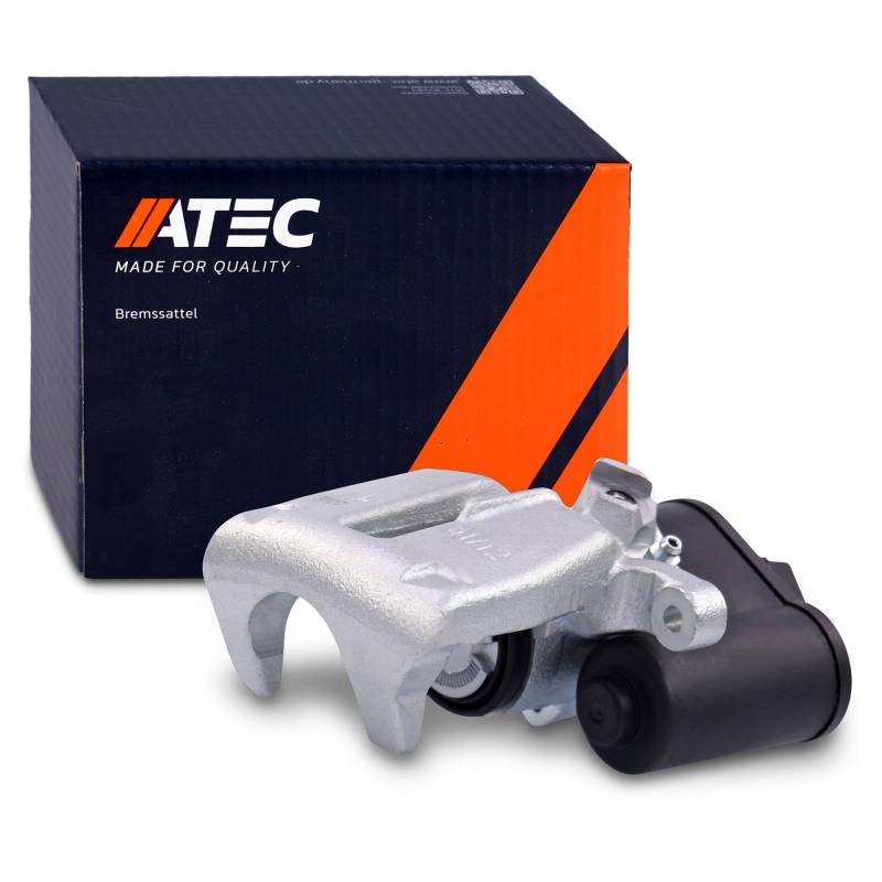 ATEC Germany 1x Bremssattel hinten links inkl. Stellelement für elektronische Feststellbremse Bremszange mit 1 Kolben, Kompatibel mit A udi Q3 (8UB, 8UG), SEAT ALHAMBRA (710, 711), VW CC B7 (358), P von ATEC Germany