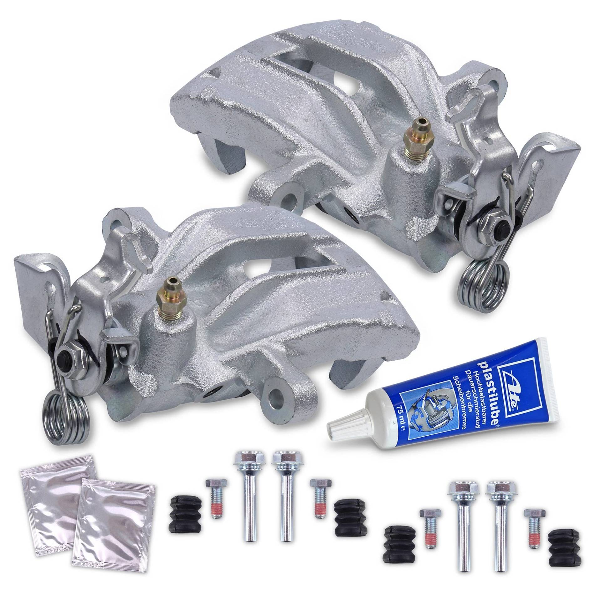 ATEC Germany 2x Bremssattel hinten links und rechts Bremszange ohne Halter Faustsattel, Kompatibel mit FORD GALAXY I (WGR), SEAT ALHAMBRA (7V8, 7V9), CORDOBA (6K1, 6K2), CORDOBA Vario (6K5), IBIZA I von ATEC Germany