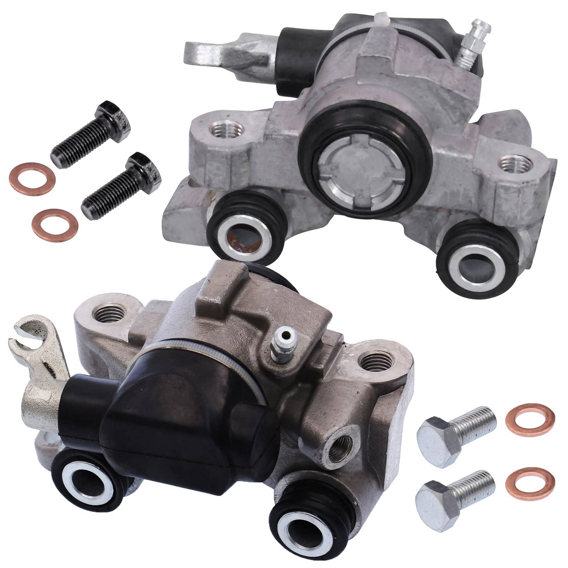 ATEC Germany 2x Bremssattel hinten links und rechts mit integrierter Feststellbremse Bremszange mit 1 Kolben, Kompatibel mit CITROËN SAXO (S0, S1), ZX (N2), PEUGEOT 106 II (1A_, 1C_), 205 I (741A/C) ( von ATEC Germany