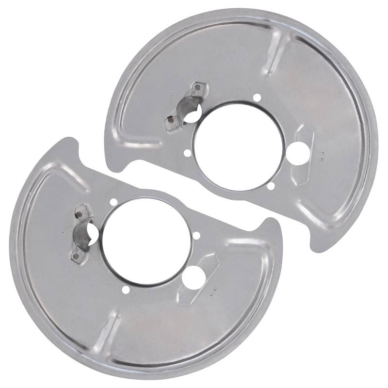 BESTPRICE 2x Ankerblech vorne links & rechts Spritzbelch Deckblech für Bremsscheibe Kompatibel mit VW TRANSPORTER T3 Bus, TRANSPORTER T3 Kasten, TRANSPORTER T3 Pritsche von BESTPRICE