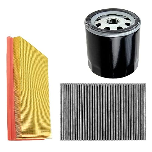 BESTPRICE Inspektionspaket Filterset mit 1x Luftfilter, 1x Innenraumfilter, 1x Ölfilter, Kompatibel mit DACIA LOGAN (LS_), SANDERO, RENAULT CLIO 3 MODUS/GRAND MODUS (F/JP0_), TWINGO von ATEC Germany