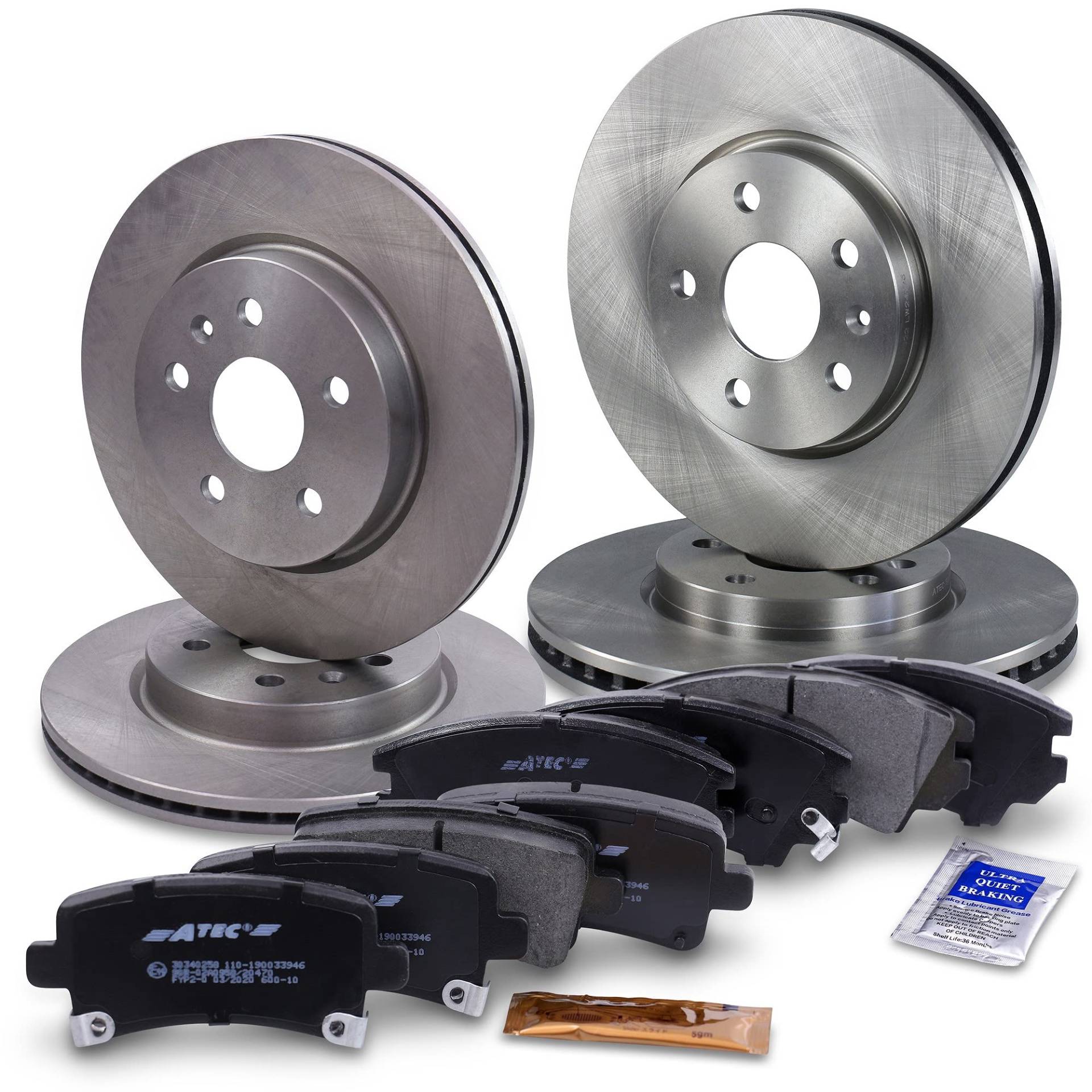 BESTPRICE Bremsenset inkl. Bremsscheiben vorne Ø 312 mm + hinten Ø 315 mm + Bremsbeläge vorne und hinten, Kompatibel mit CHEVROLET MALIBU (V300), OPEL INSIGNIA A (G09) (G09), SAAB 9-5 (YS3G) von BESTPRICE