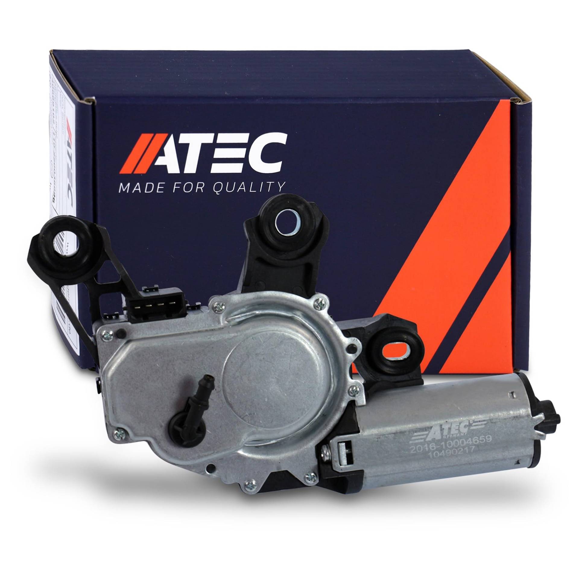 ATEC Germany Scheibenwischermotor 12v hinten inkl. Spritzdüse, Heckscheibenwischermotor Kompatibel mit SEAT LEON, SKODA FABIA 1, OCTAVIA 1 Kombi, VW BORA Variant, GOLF 4, GOLF 4 Variant von ATEC Germany