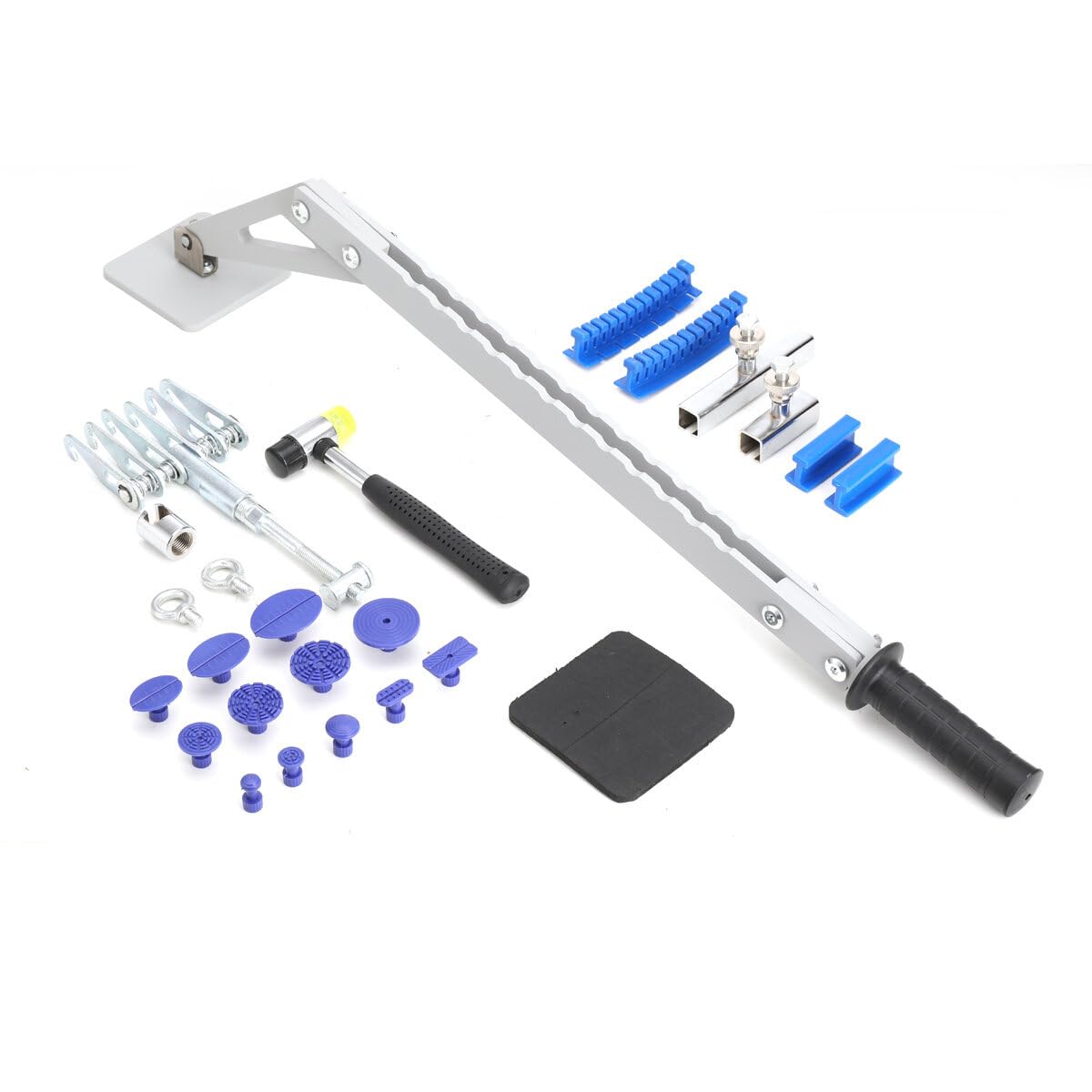 ATEdata Auto Dellen Reparaturset, Dellen Reparatur Ausbeulwerkzeug Dent Puller Set AutoKarosserie Werkzeug Set mit T Dent Abzieher, für Autokörper Motorrad Türen und Kühlschränken von ATEdata