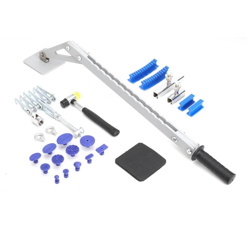 ATEdata Auto Dellen Reparaturset, Dellen Reparatur Ausbeulwerkzeug Dent Puller Set AutoKarosserie Werkzeug Set mit T Dent Abzieher, für Autokörper Motorrad Türen und Kühlschränken von ATEdata