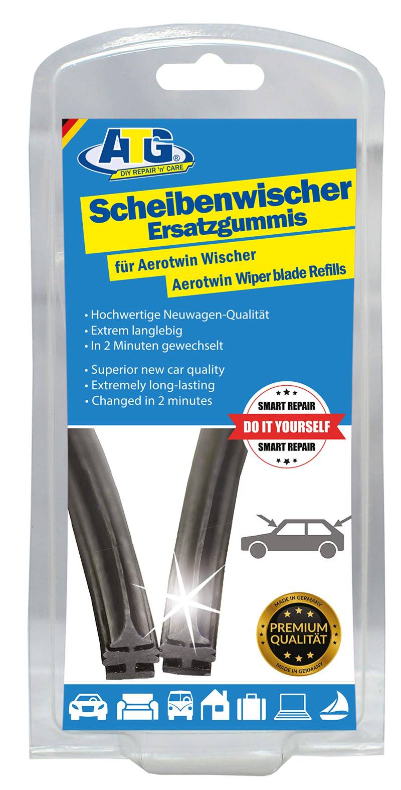 Scheibenwischer Ersatzgummis-Aerotwin 2Stück 800 mm für alle Aerotwin geeignet von ATG Autozubehör-Teile-Gerl