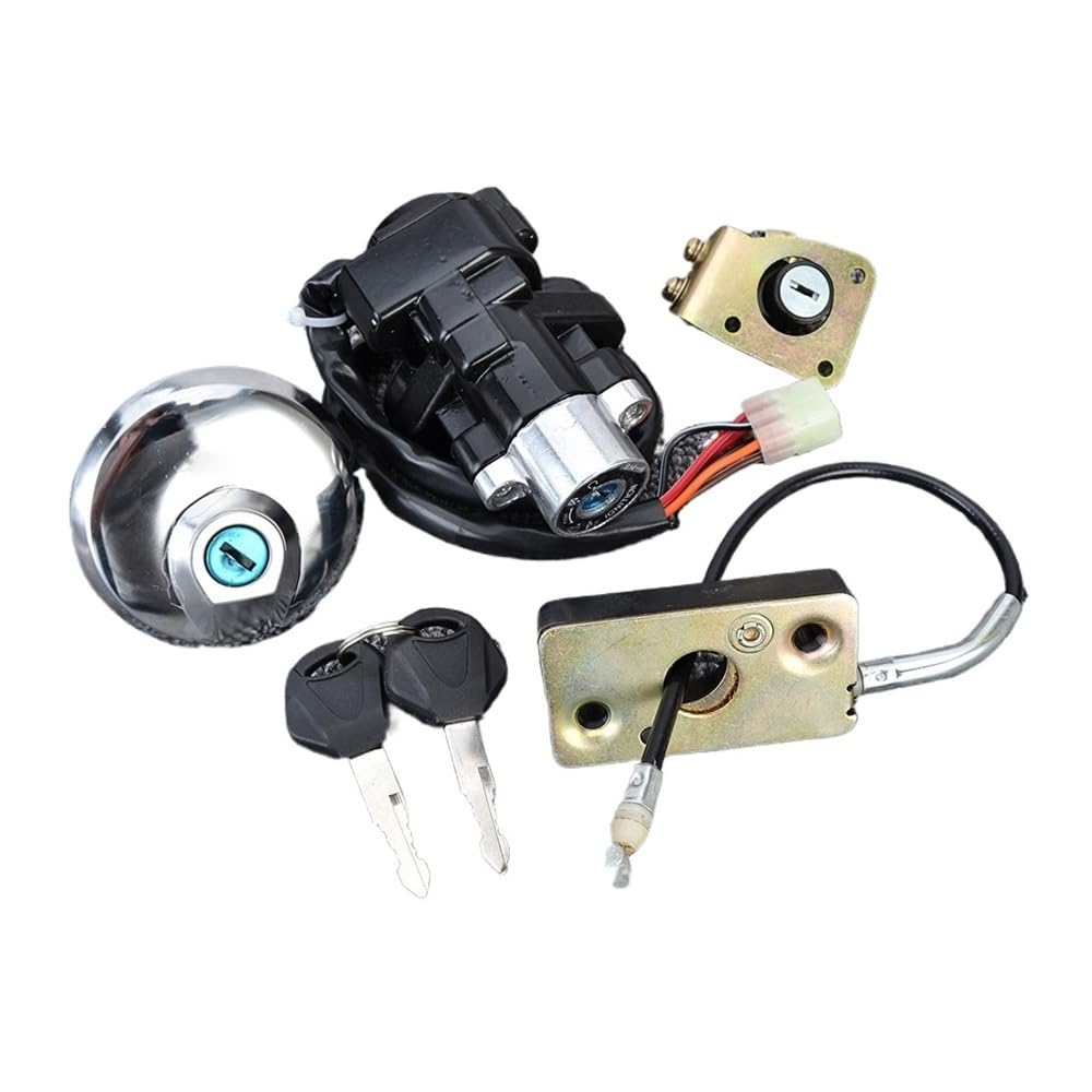 ATGADNXMUW Zündschloss Sperrschlüssel Motorrad Lockset Tankdeckel Passend for Suzuki GZ125 1998-2003 GZ250 1999-2011 GZ 125 250 von ATGADNXMUW