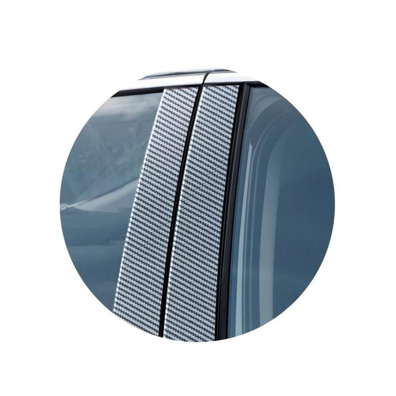 Auto Türdichtung Für Dodge Für Charger 2011-2021 Fenstertürsäule B C Säulenpfostenabdeckung Zieraufkleber Fenstersäulendekoration Kantenschutz Autotür(Carbon Fiber look) von ATGCBCAUF