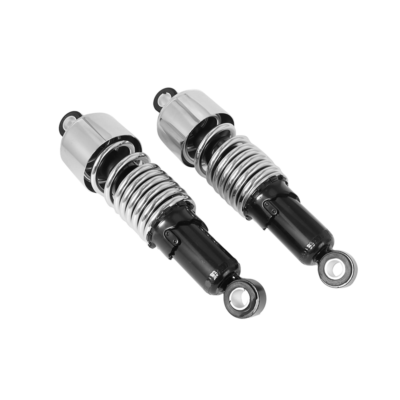 Dämpfer Lenkungsstabilisator 1 Paar Chrom/Schwarz Für Harley Für Sportster Für Touring Hinten Stoßdämpfer Motorrad 10.5 "267mm Einstellbare Suspension Schocks Frühling Lenkungsdämpfer Motorräder Assy( von ATGQBCF