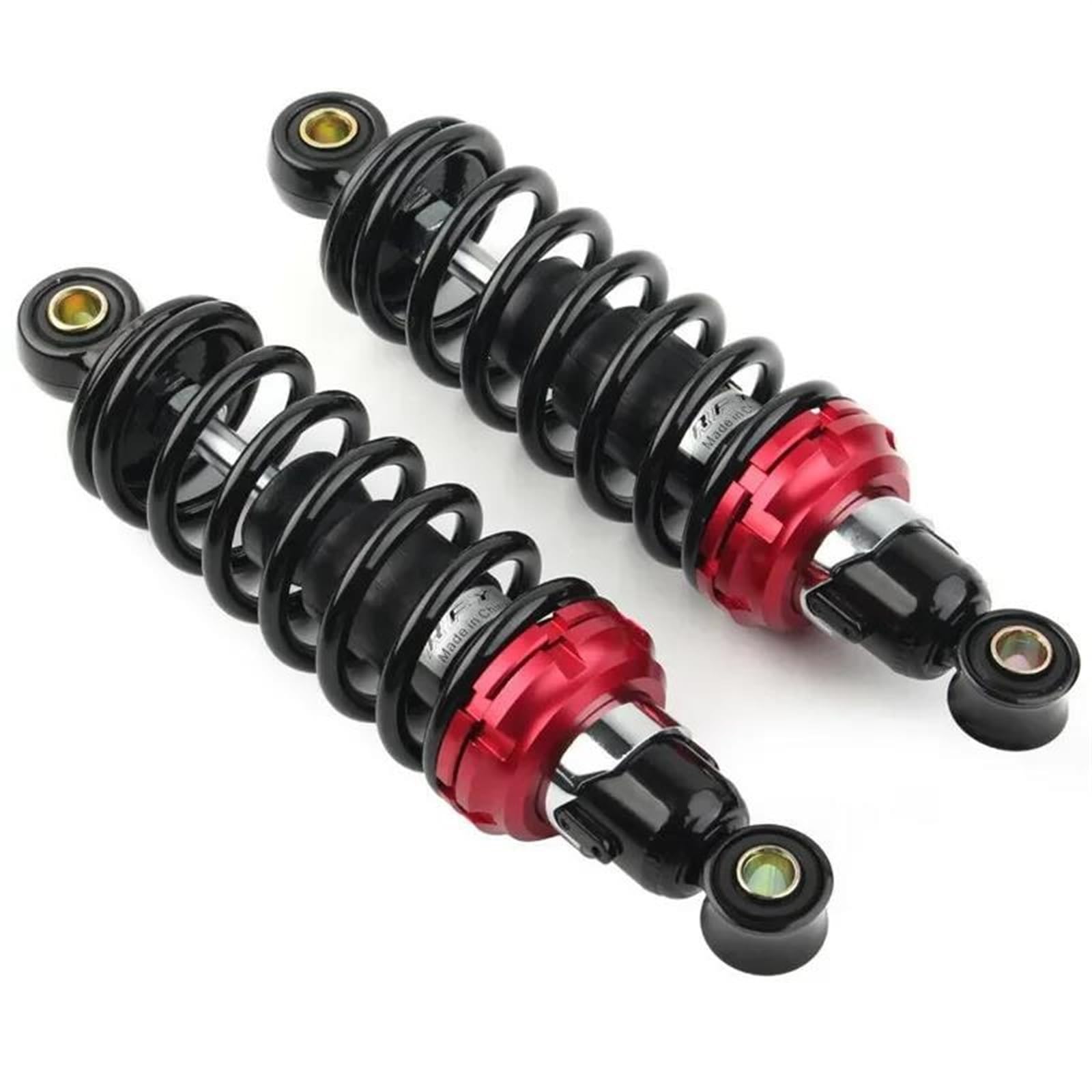 Dämpfer Lenkungsstabilisator 230mm 260mm Stoßdämpfer Für Dirt Pit Bike ATV Quad Motocross Motorrad Roller Hinten Dämpfung Hydraulisch Modifizierte Teil Lenkungsdämpfer Motorräder Assy(Black red,230mm) von ATGQBCF