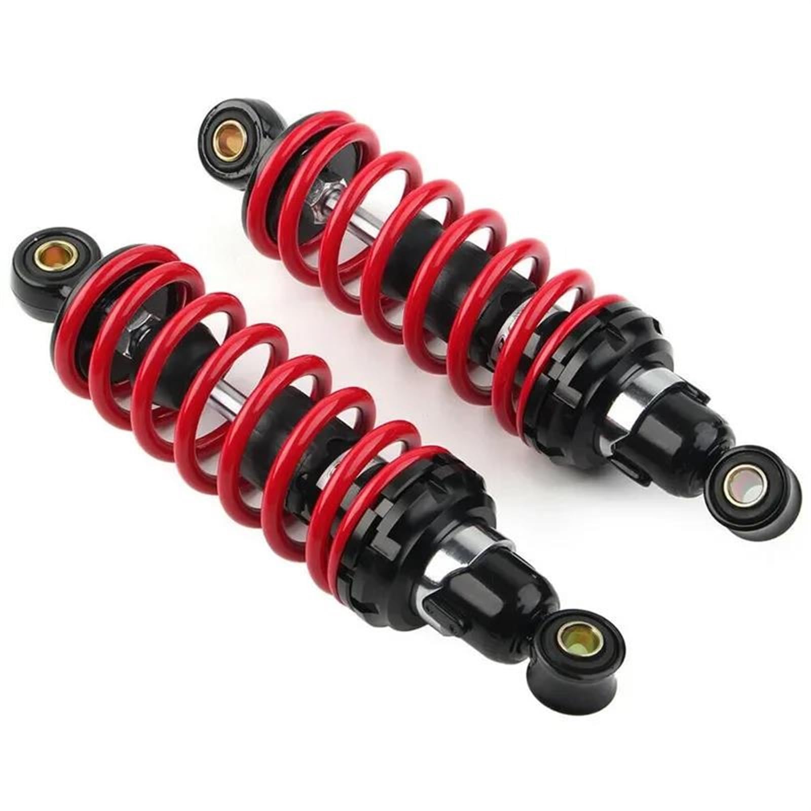 Dämpfer Lenkungsstabilisator 230mm 260mm Stoßdämpfer Für Dirt Pit Bike ATV Quad Motocross Motorrad Roller Hinten Dämpfung Hydraulisch Modifizierte Teil Lenkungsdämpfer Motorräder Assy(Red black,260mm) von ATGQBCF