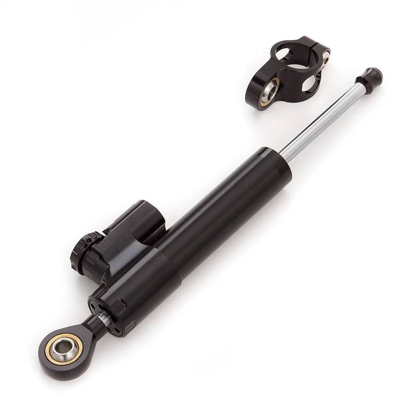 Dämpfer Lenkungsstabilisator 250mm 345mm CNC Universal Faser Carbon Lenkung Dämpfer Stabilisator Kit Für Motorrad Elektrische Roller Teile Lenkungsdämpfer Motorräder Assy(250mm Aluminum one) von ATGQBCF