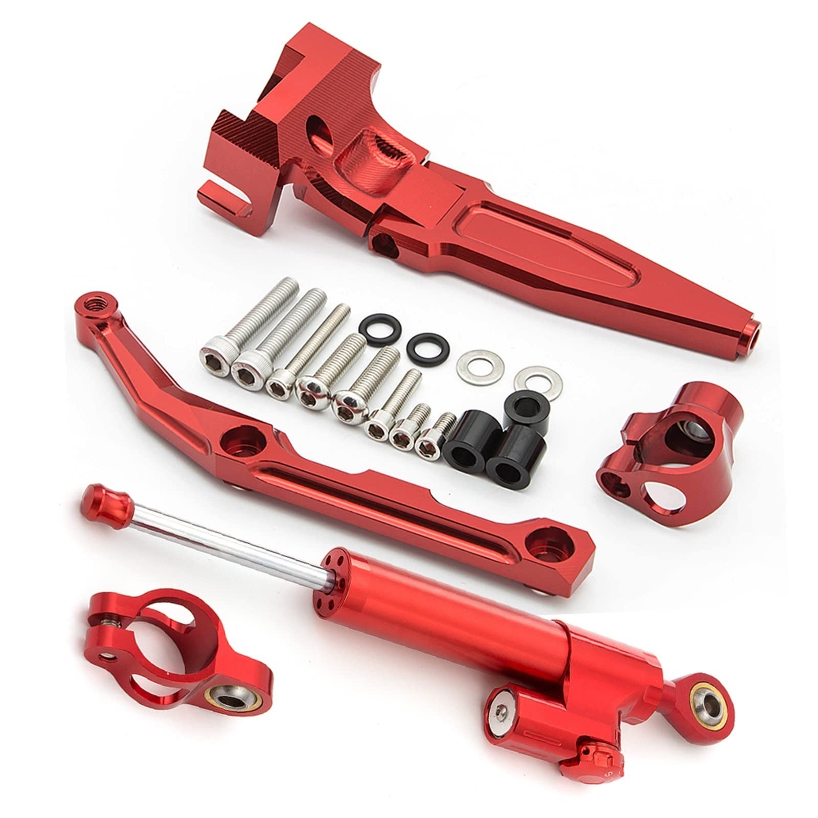 Dämpfer Lenkungsstabilisator Aluminium Motorrad Dämpfer Lenkung Stabilisieren Halterung Montage Kit Für FJ-09/MT-09 Tracer 2016-2020 Lenkungsdämpfer Motorräder Assy(Bc4) von ATGQBCF