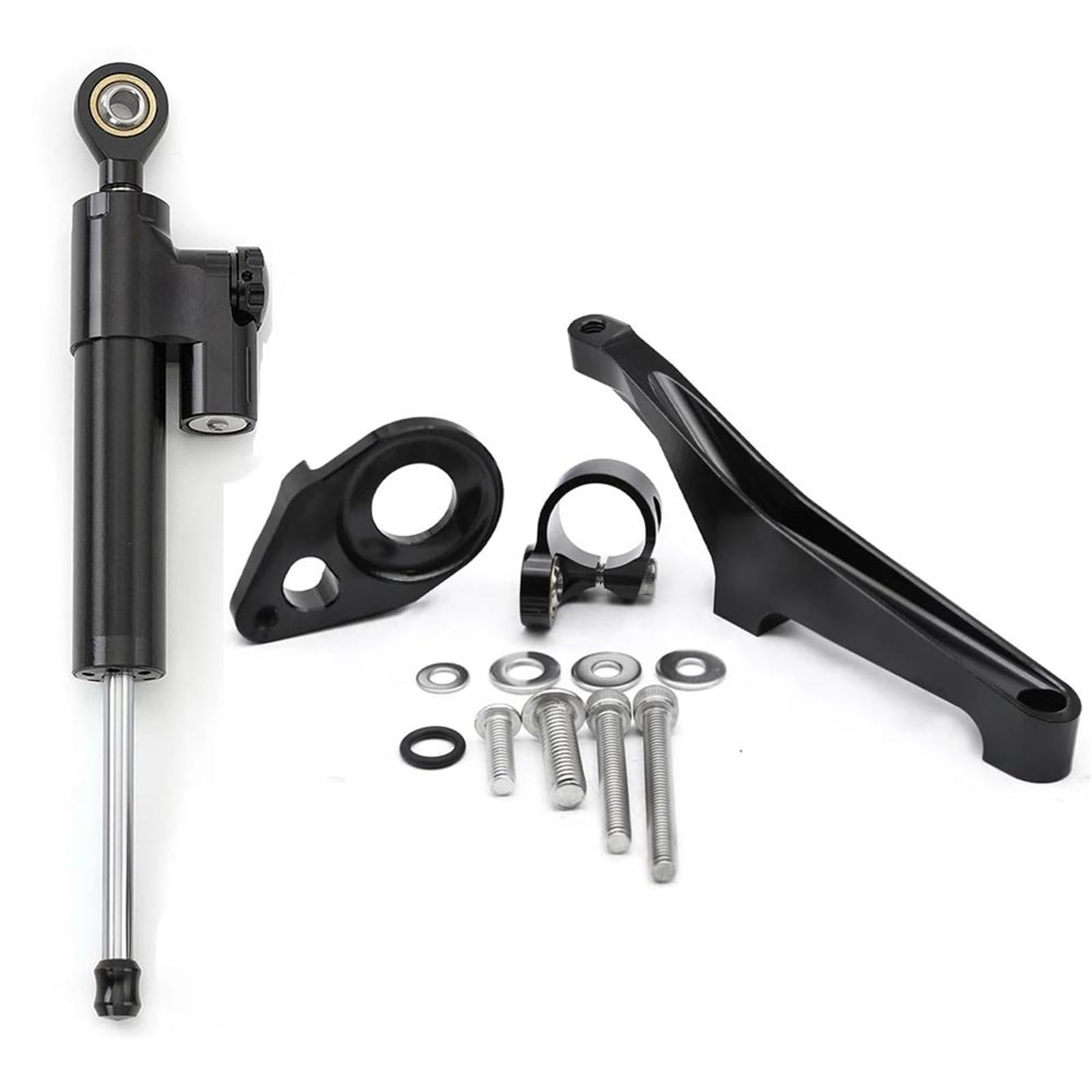 Dämpfer Lenkungsstabilisator Aluminium Motorrad Einstellbare Lenkung Dämpfer Stabilisator Halterung Montage Unterstützung Kit Halter Für Suzuki Für SV650 2016-2022 CNC Lenkungsdämpfer Motorräder Assy( von ATGQBCF