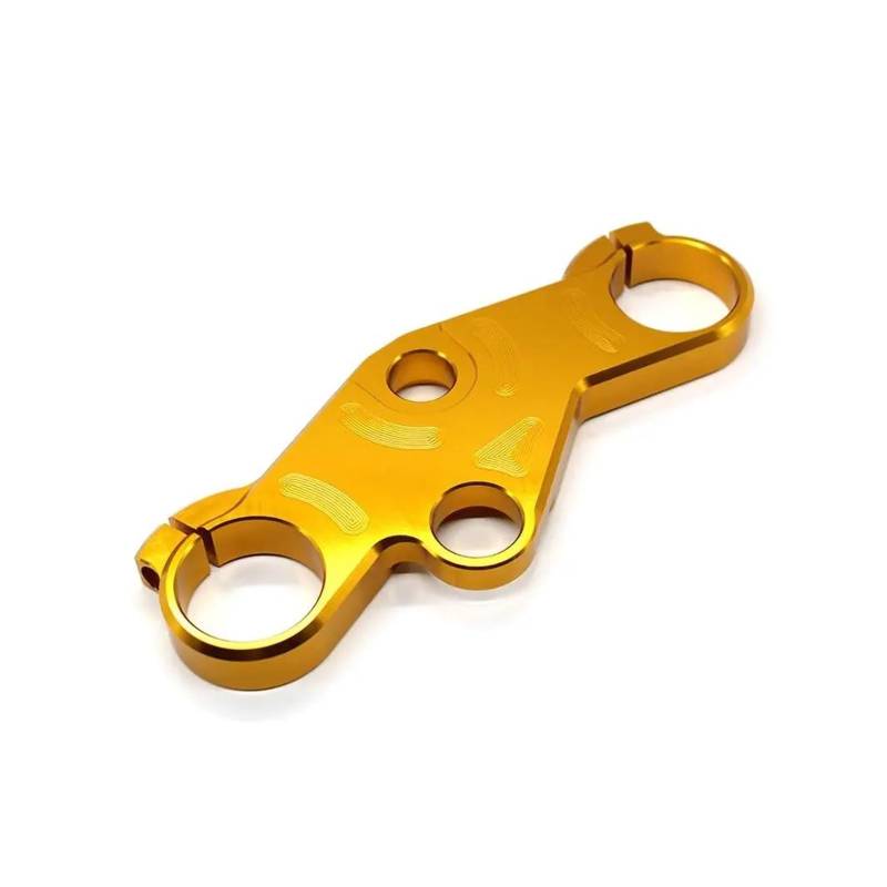 Dämpfer Lenkungsstabilisator Aluminium Motorrad Gabel Tieferlegungs Gabelbrücke Ober Top Clamp Für Suzuki Für GSXR 600 750 2001-2003 Für GSXR 1000 2001-2002 Lenkungsdämpfer Motorräder Assy(Gold) von ATGQBCF