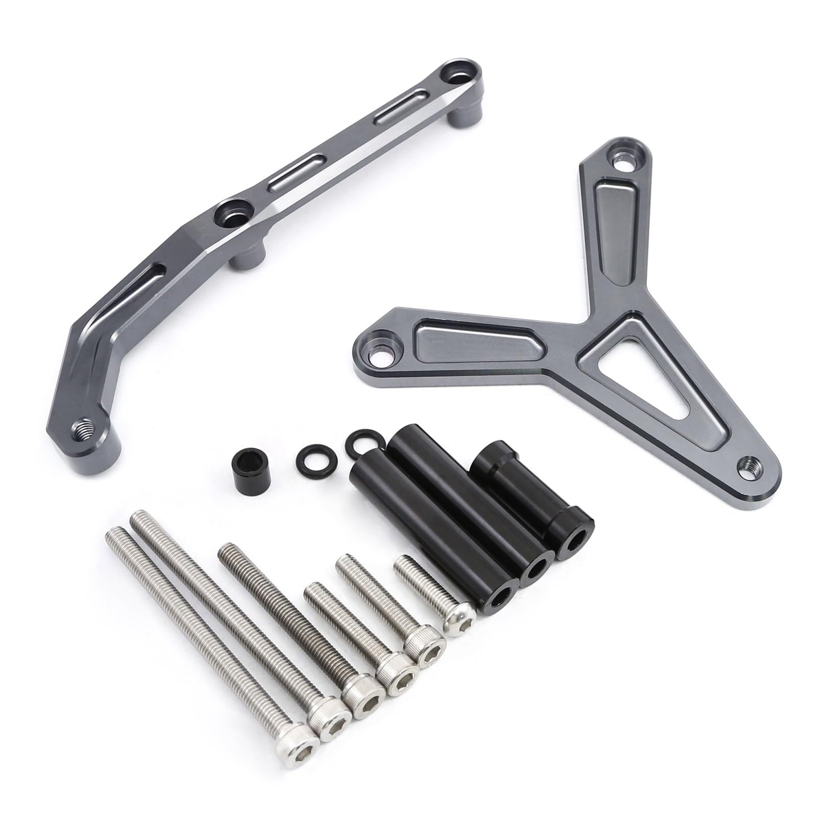 Dämpfer Lenkungsstabilisator CNC Aluminium Carbon Motorrad Lenkung Dämpfer Stabilisator Halterung Montage Unterstützung Kit Für FJ-09 Für MT-09 Tracer 2021-2023 Lenkungsdämpfer Motorräder Assy(Type-C) von ATGQBCF