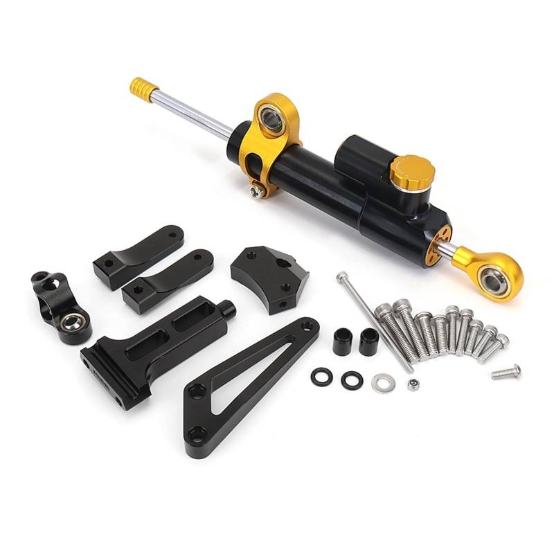 Dämpfer Lenkungsstabilisator CNC Aluminium Dämpfer Lenkung Stabilisieren Sicherheit Kontrolle Motorrad Zubehör Für CB1300 Für CB 1300 2003-2011 Lenkungsdämpfer Motorräder Assy(Type-F) von ATGQBCF