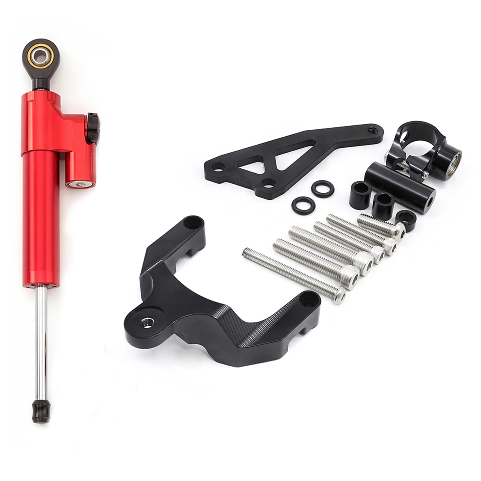 Dämpfer Lenkungsstabilisator CNC Aluminium Montage Halterung Kit Lenkung Dämpfer Schock Abosber Stabilisator FÜR Suzuki Für GSR750 Für GSR 750 2011 2012 2013 2014 2015 Lenkungsdämpfer Motorräder Assy( von ATGQBCF