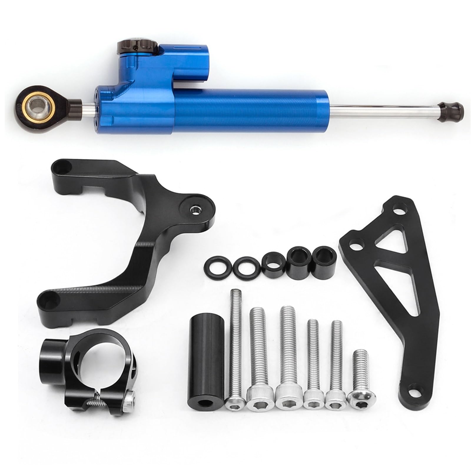 Dämpfer Lenkungsstabilisator CNC Aluminium Montage Halterung Kit Lenkung Dämpfer Schock Abosber Stabilisator FÜR Suzuki Für GSR750 Für GSR 750 2011 2012 2013 2014 2015 Lenkungsdämpfer Motorräder Assy( von ATGQBCF