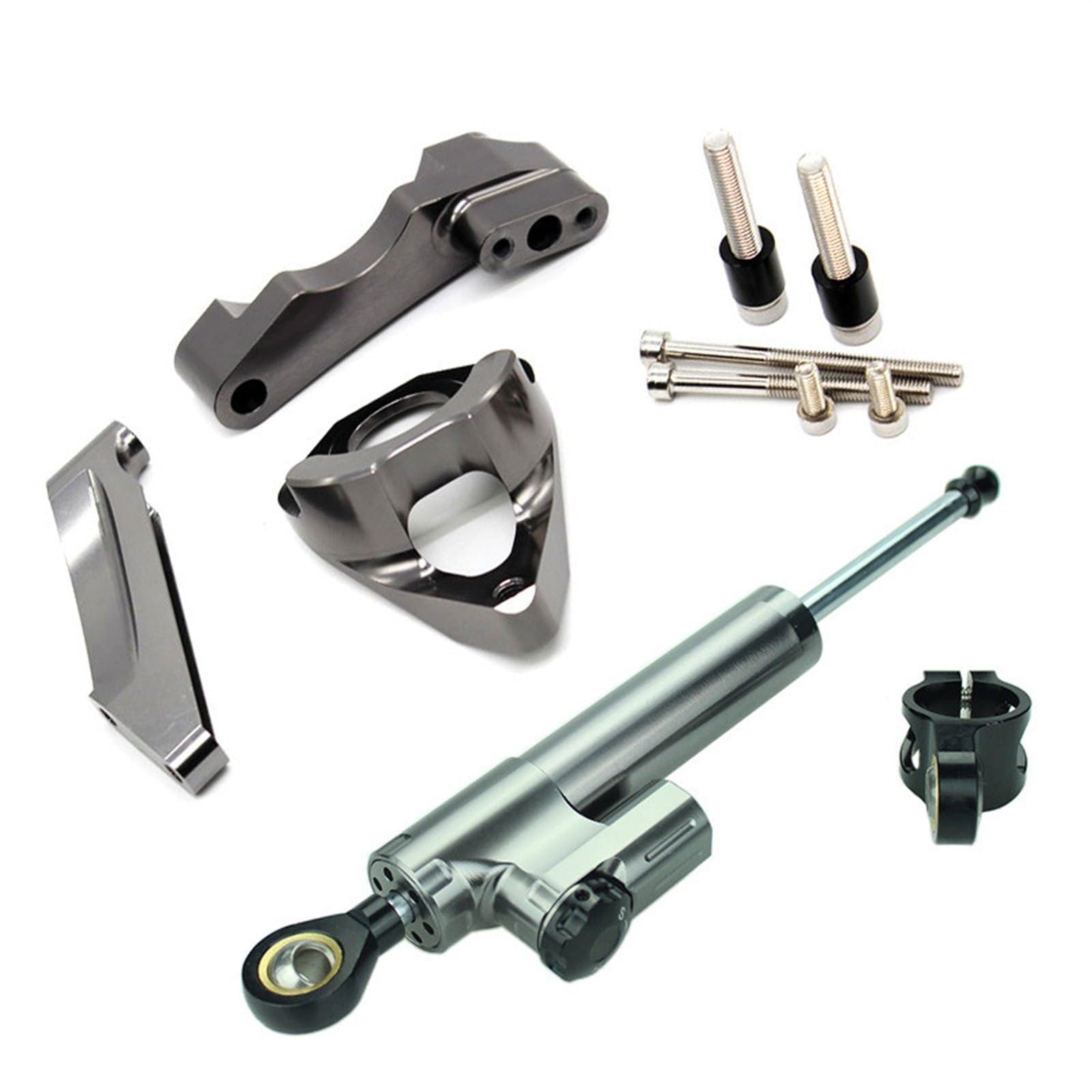 Dämpfer Lenkungsstabilisator CNC Aluminium Motorrad Lenkungsdämpfer Stabilisator Halterung Montage Unterstützung Set Für Suzuki Für GSXR600 750 K4 2001-2004 2005 Lenkungsdämpfer Motorräder Assy(Type-P von ATGQBCF