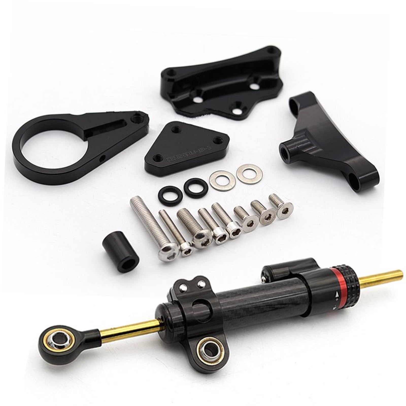 Dämpfer Lenkungsstabilisator CNC Motorrad Einstellbare Lenkungsdämpfer Stabilisator Halterung Montagesatz Für CBR650F Für CBR 650F 2014 2015 2016 2017-2020 2021 Lenkungsdämpfer Motorräder Assy(Type-D) von ATGQBCF