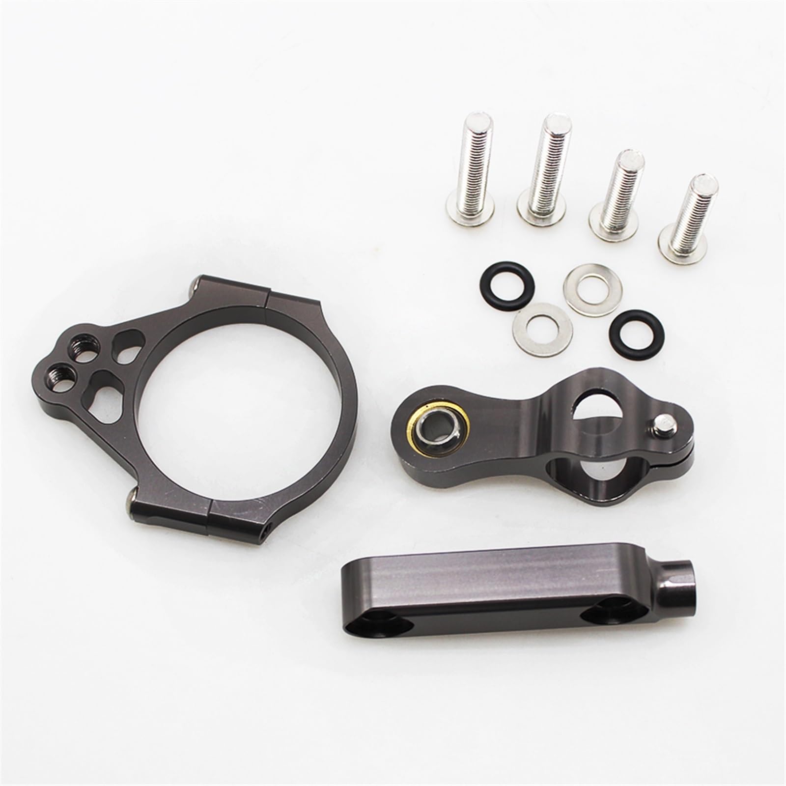 Dämpfer Lenkungsstabilisator CNC Motorrad Lenkung Dämpfer Stabilisator Halterung Montage Unterstützung Kit Halter Für Kawasaki Für 1000 2012-2016 2013 Lenkungsdämpfer Motorräder Assy(Gray) von ATGQBCF