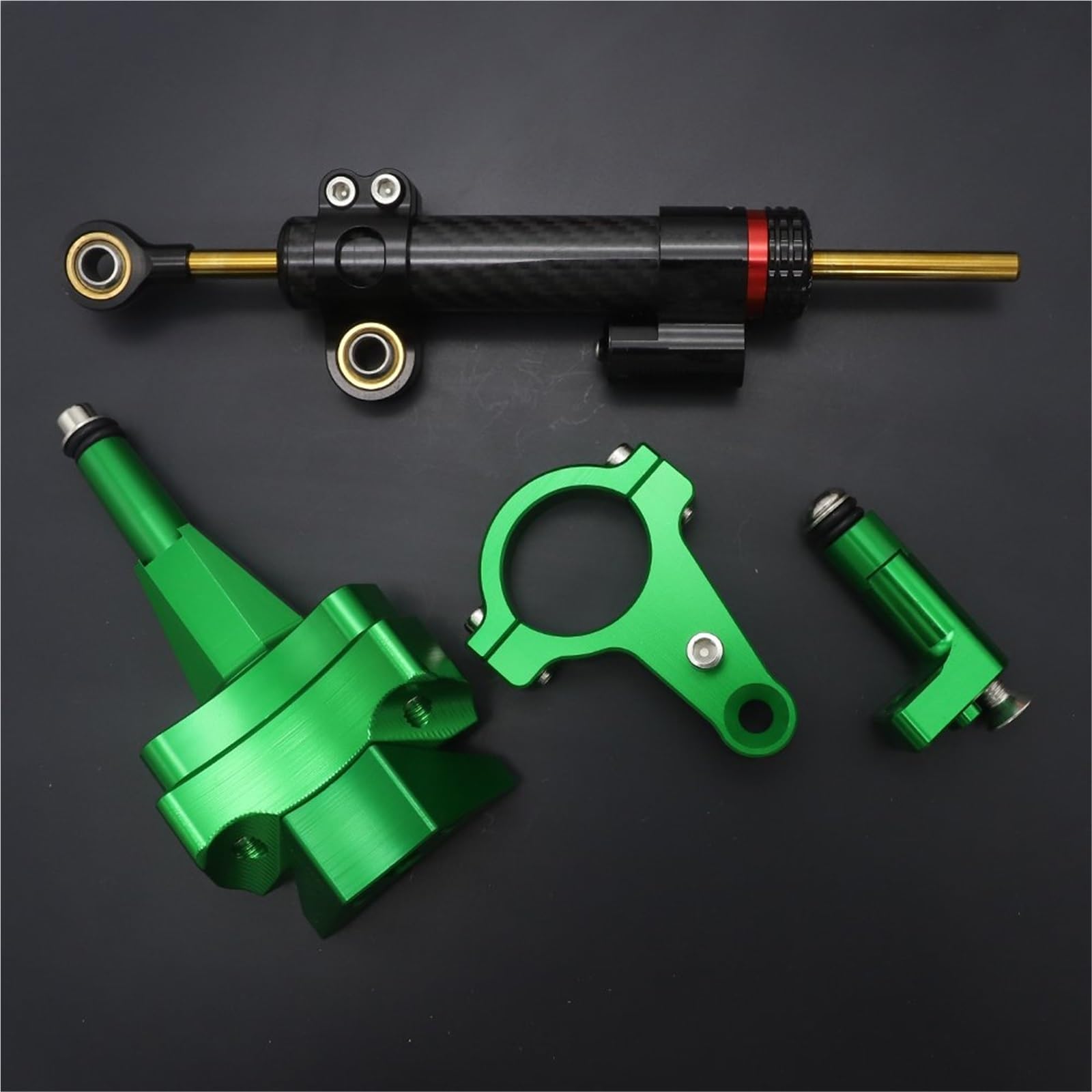 Dämpfer Lenkungsstabilisator CNC Motorrad Lenkung Stabilisieren Dämpfer Halterung Halterung Für Kawasaki Für Ninja 400 Für Ninja400 Für Z900 Für ZX-4R 2019-2022 Lenkungsdämpfer Motorräder Assy(Type-L) von ATGQBCF