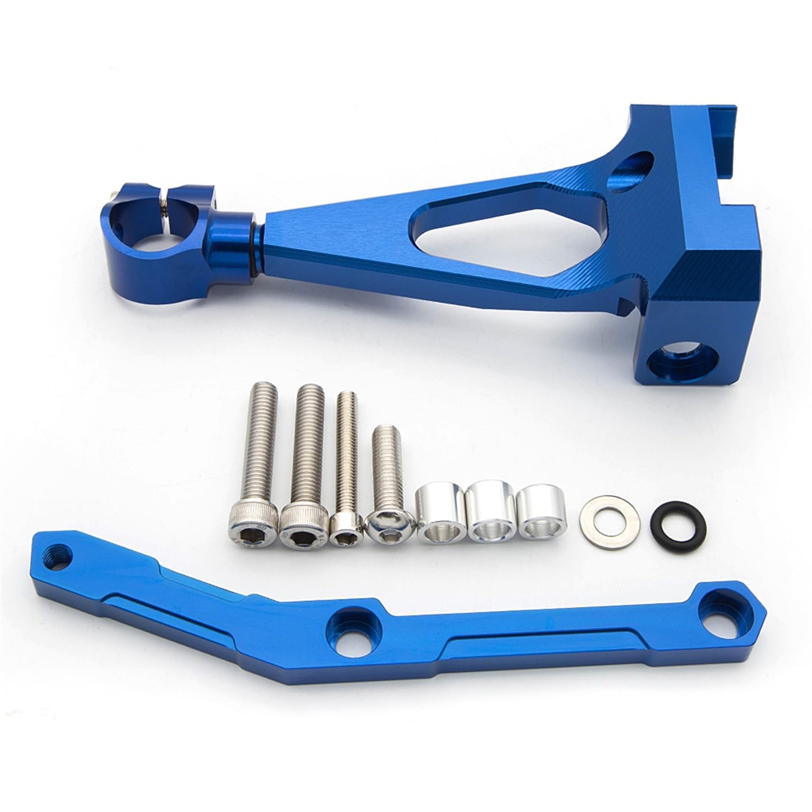 Dämpfer Lenkungsstabilisator CNC Motorrad Lenkungsdämpfer Stabilisator Halterung Montage Unterstützung Kit Halter Für MT-09 Für FZ09 2013-2020 2014 2015 Lenkungsdämpfer Motorräder Assy(Blue) von ATGQBCF