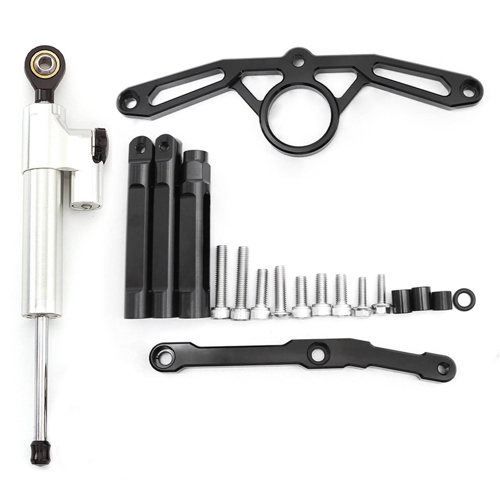 Dämpfer Lenkungsstabilisator CNC Motorrad Stabilisator Lenkung Dämpfer Halterung Montage Kit Unterstützung Zubehör Für MT09 Für MT 09 Für MT-09 2021 2022 2023 Lenkungsdämpfer Motorräder Assy(Type-G) von ATGQBCF