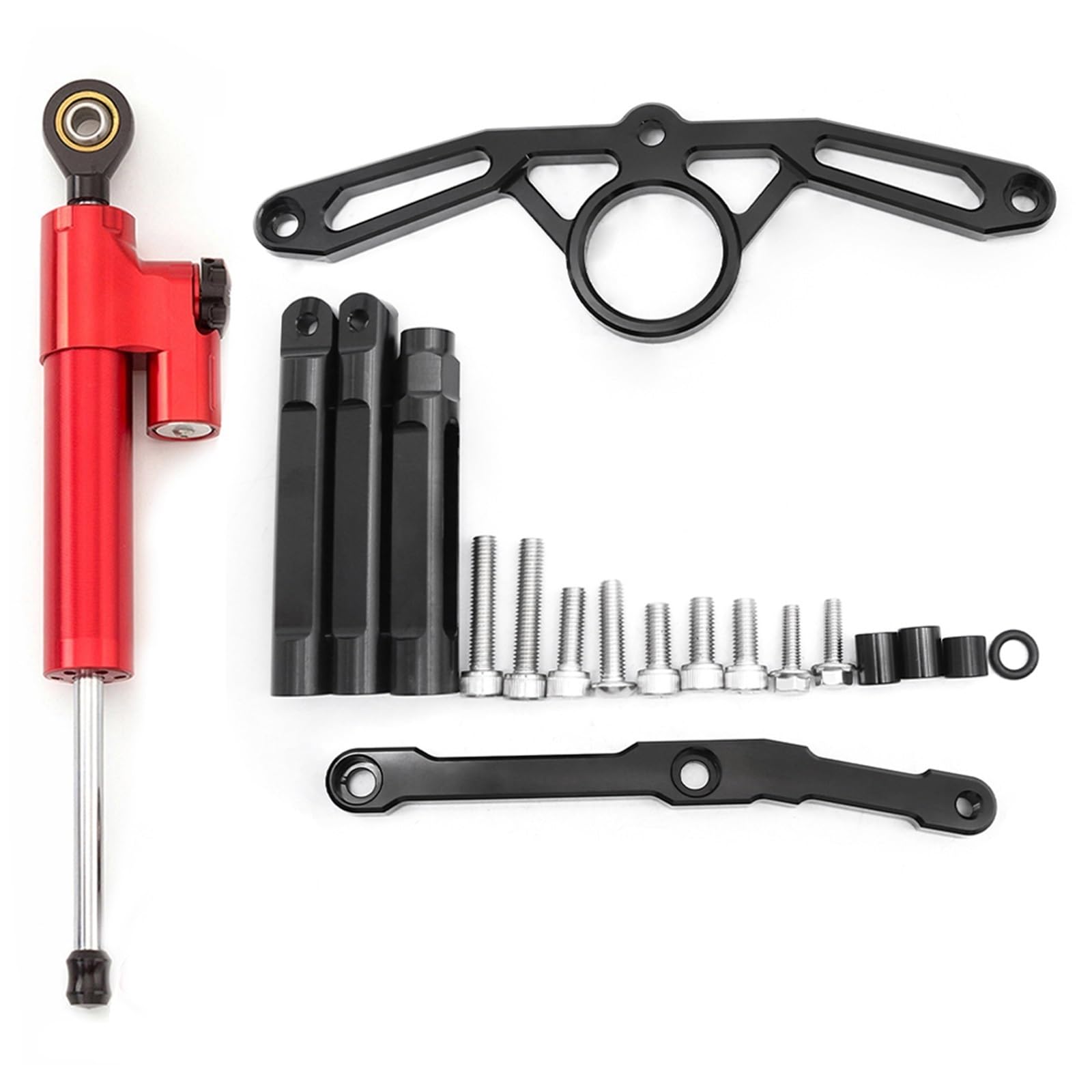 Dämpfer Lenkungsstabilisator CNC Motorrad Stabilisator Lenkung Dämpfer Halterung Montage Kit Unterstützung Zubehör Für MT09 Für MT 09 Für MT-09 2021 2022 2023 Lenkungsdämpfer Motorräder Assy(Type-F) von ATGQBCF