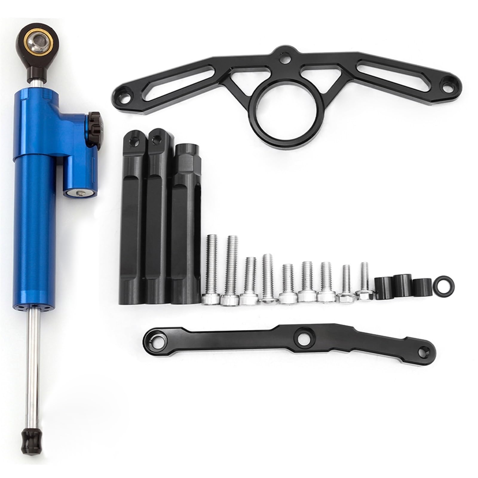 Dämpfer Lenkungsstabilisator CNC Motorrad Stabilisator Lenkung Dämpfer Halterung Montage Kit Unterstützung Zubehör Für MT09 Für MT 09 Für MT-09 2021 2022 2023 Lenkungsdämpfer Motorräder Assy(Type-D) von ATGQBCF