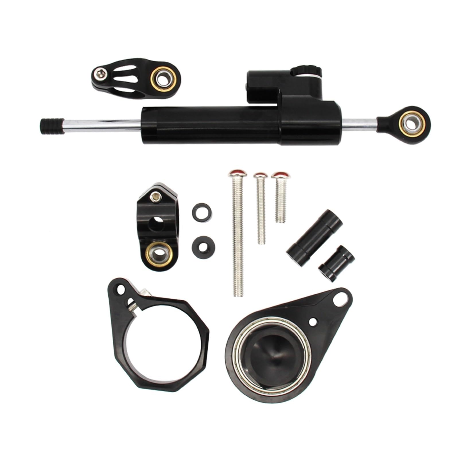 Dämpfer Lenkungsstabilisator CNC Motorrad Stabilisator Lenkung Dämpfer Montage Halterung Unterstützung Kit Für Suzuki GSX-R GSXR600 GSXR750 GSXR1000 Lenkungsdämpfer Motorräder Assy(C) von ATGQBCF