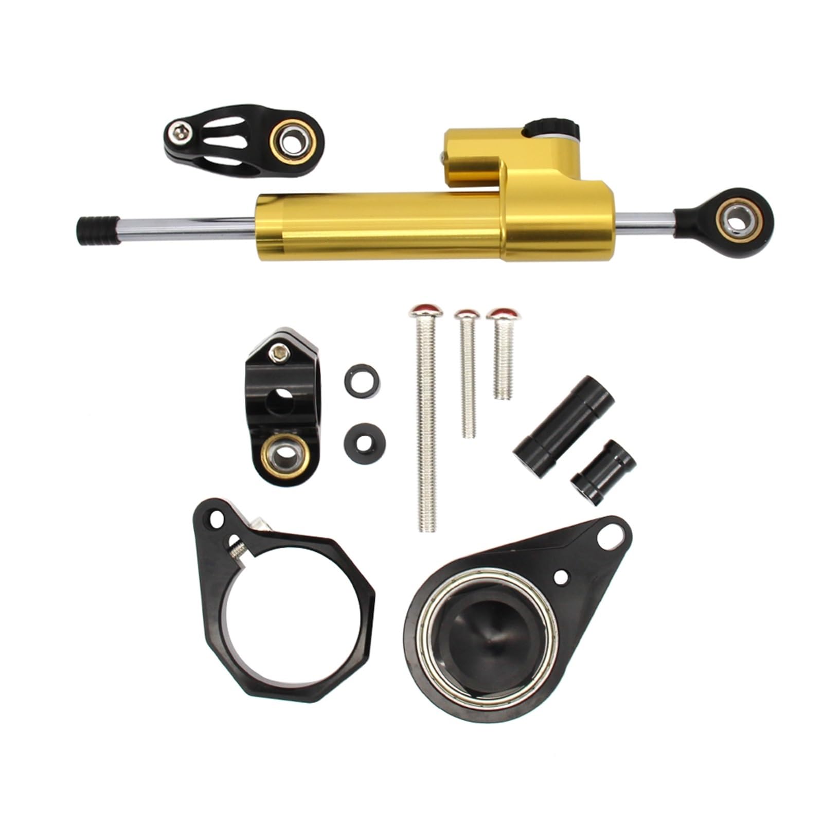 Dämpfer Lenkungsstabilisator CNC Motorrad Stabilisator Lenkung Dämpfer Montage Halterung Unterstützung Kit Für Suzuki GSX-R GSXR600 GSXR750 GSXR1000 Lenkungsdämpfer Motorräder Assy(E) von ATGQBCF