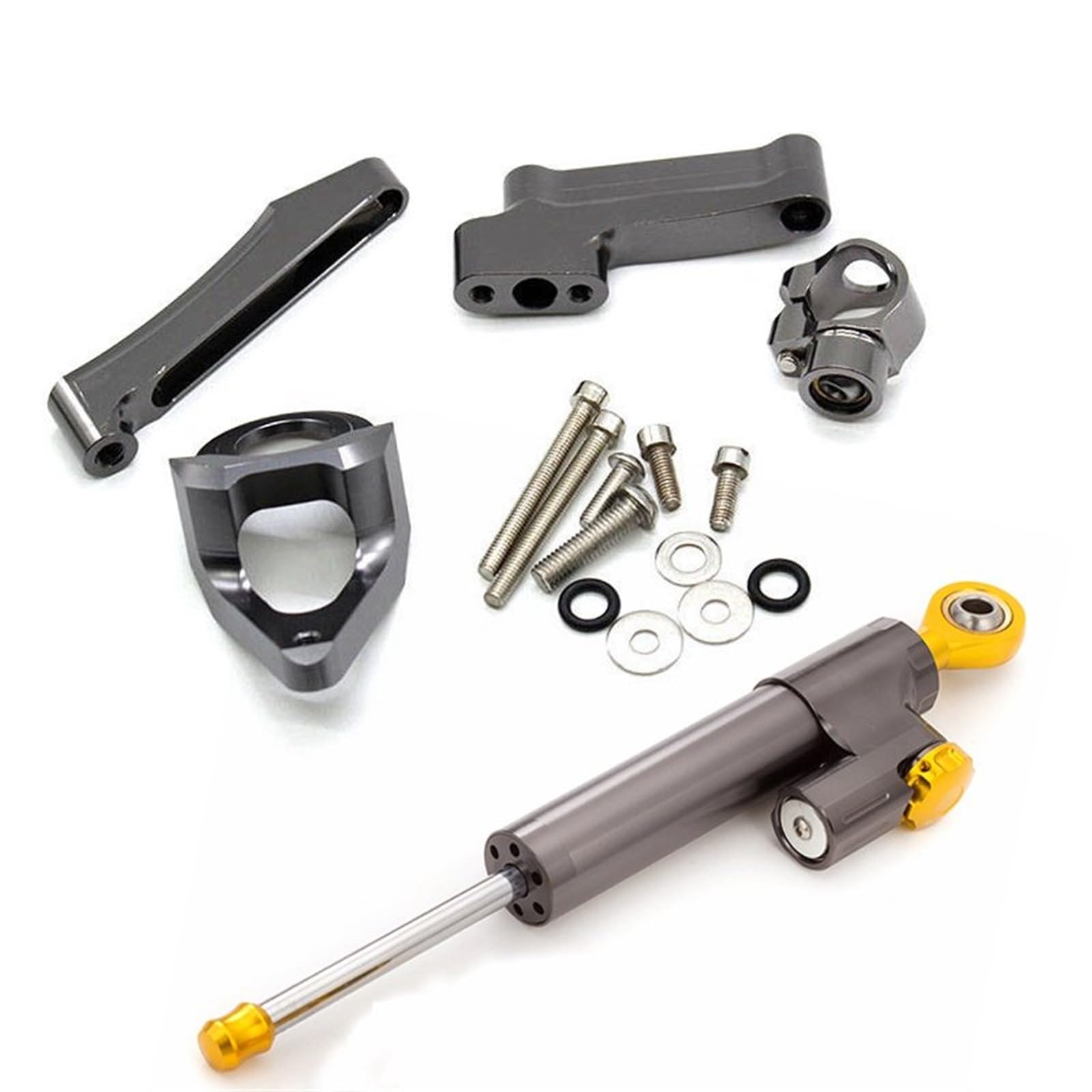 Dämpfer Lenkungsstabilisator CNC Stabilisator Lenkungsdämpfer Montagehalterung Unterstützung Kit Faser Carbon Für Suzuki GSX1300R Für HAYABUSA 1300 Für GSX 1300R 1998-2019 Lenkungsdämpfer Motorräder A von ATGQBCF