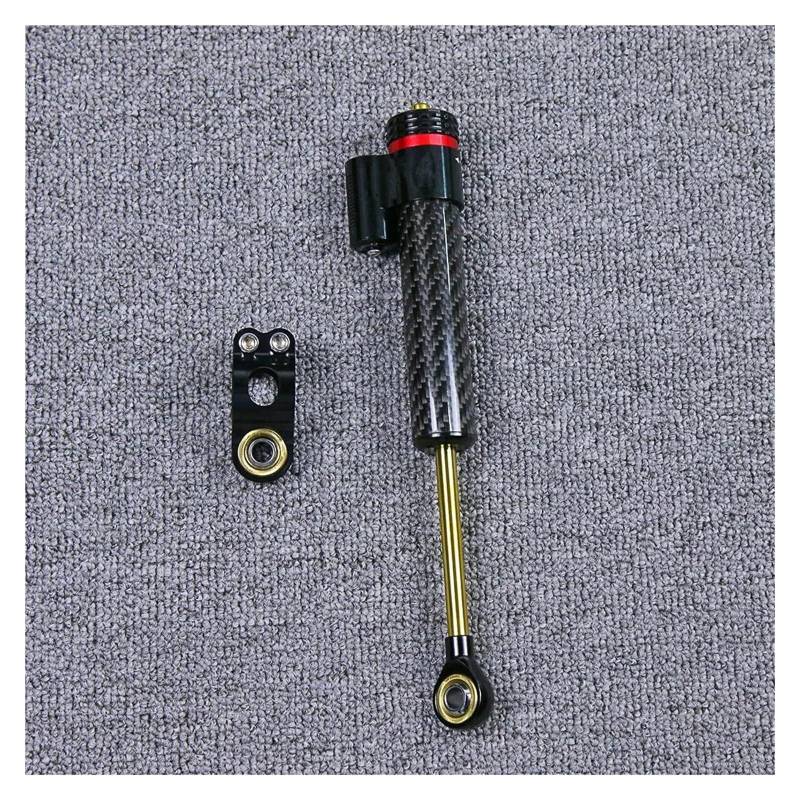 Dämpfer Lenkungsstabilisator Dämpfer Lenkungsstabilisator Universal Motorrad Einstellbar Für Kawasaki Carbon Fiber Lenkungsstabilisator Lenkungsdämpfer Motorräder Assy(S 255MM) von ATGQBCF